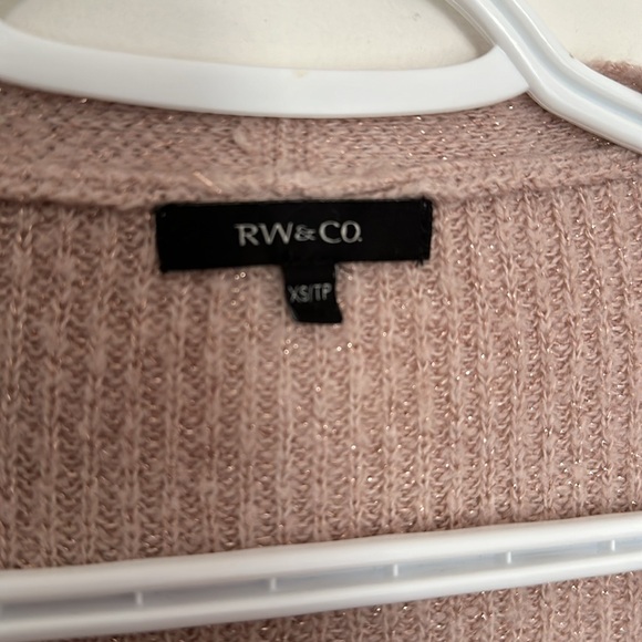 RW&CO Long Blush Cardigan with golden shiny tones - Picture 4 of 8
